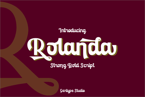 Rolanda [Demo] font素材之家精选英文字体