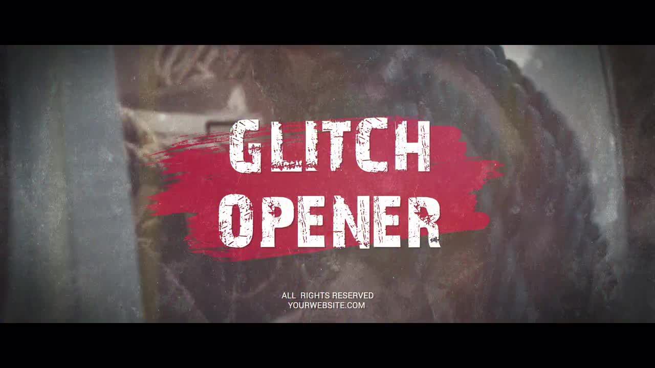 都市风格的运动Glitch促销素材库精选AE模板