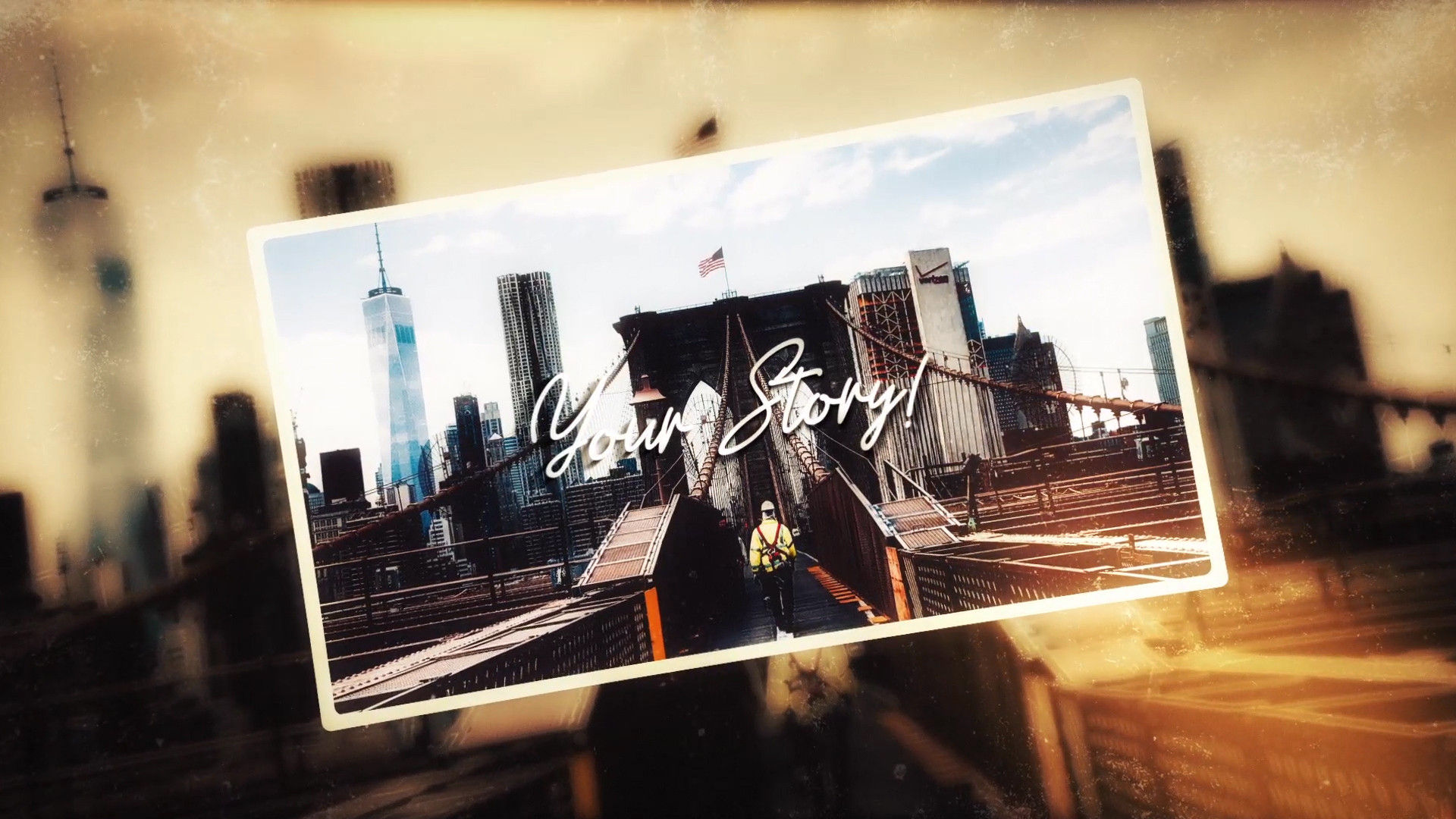 缓慢且具有动画效果的精美图片幻灯片素材库精选AE模板