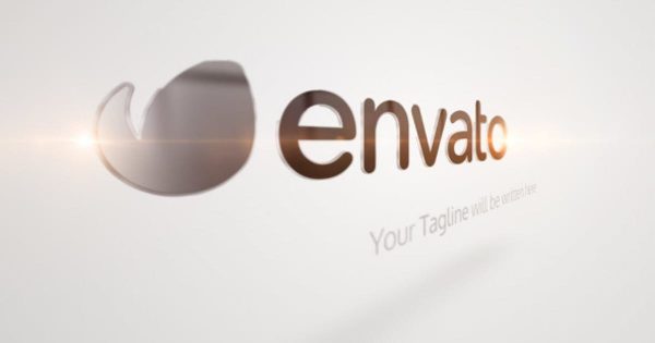 水平旋转LOGO演示动画素材库精选AE模板 Quick Clean Contour Logo