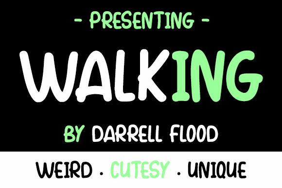 Walking font插图 Walking font插图