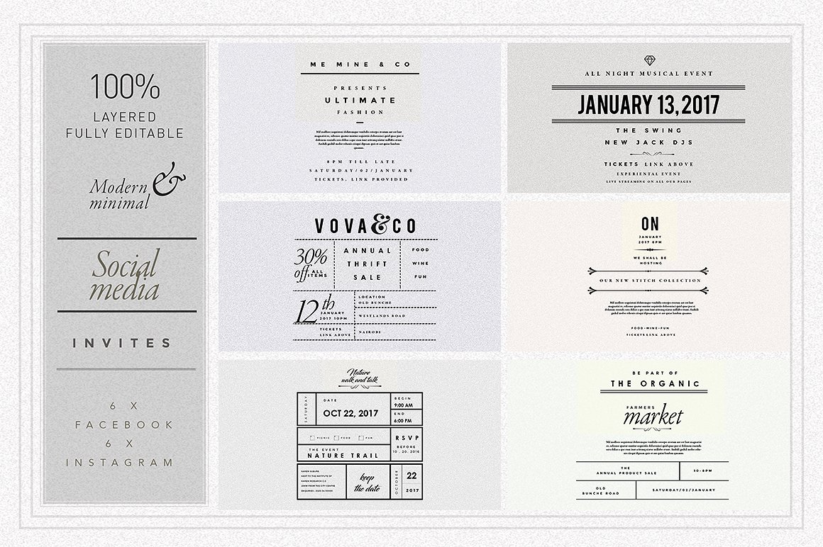 170+个社交媒体图片设计模板素材库精选合辑下载 1.82GB [psd]插图(7)