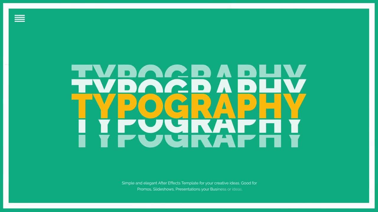 全屏排版场景素材库精选AE模板