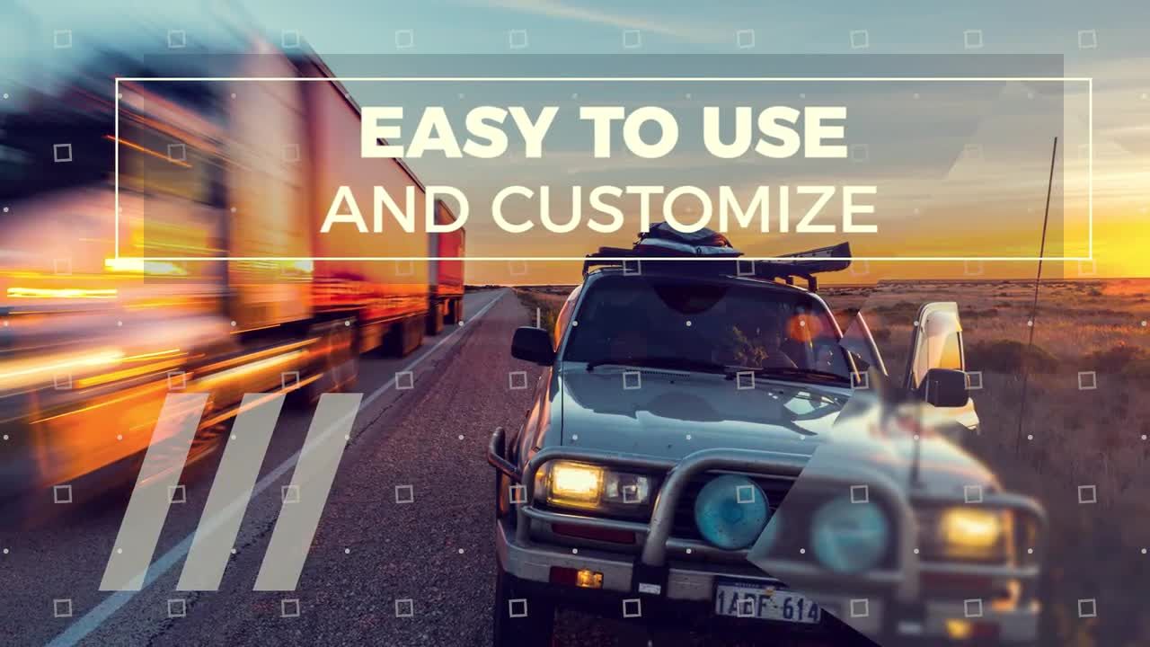 优雅极简幻灯片PR视频模板