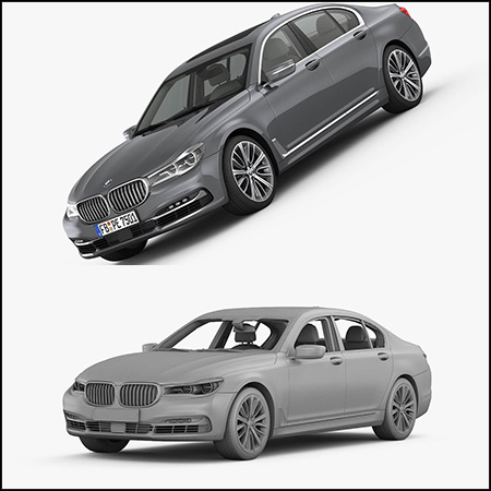 2016款宝马7系Design Pure Excellence 汽车素材之家精选3D模型