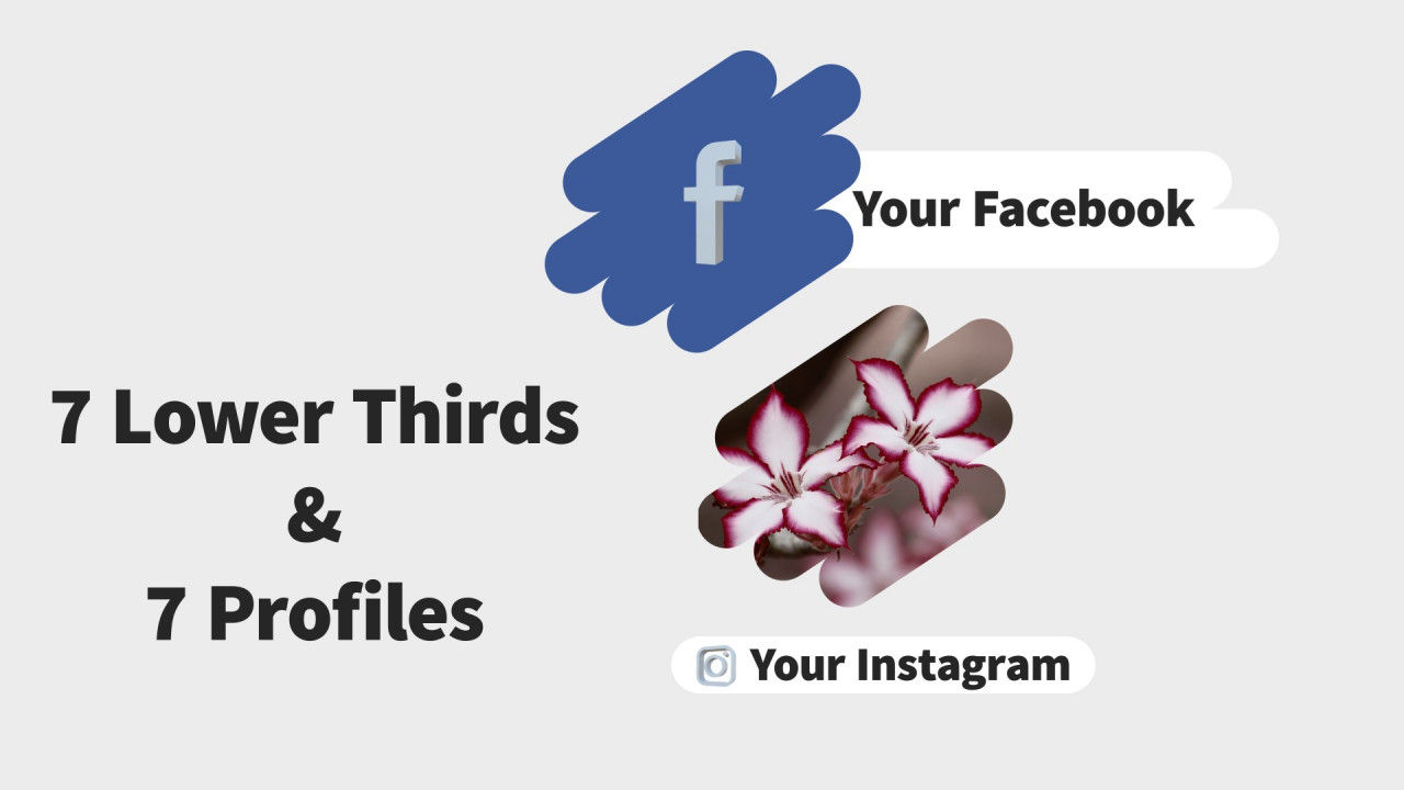 7个独特干净色彩鲜艳的动态动画下三分之一标题素材库精选AE模板