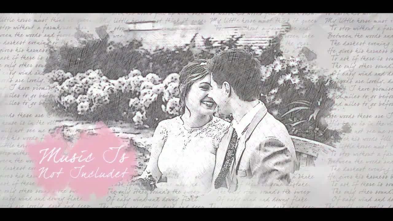 笔刷遮罩视频幻灯片开场素材库精选AE模板