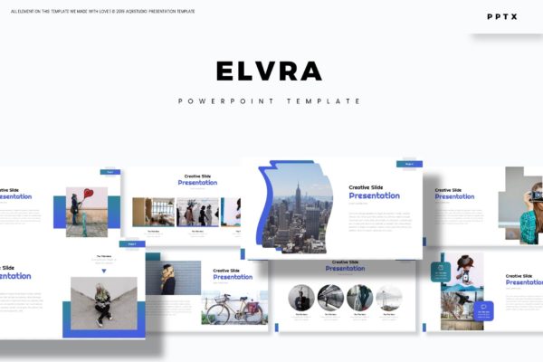 创意信息图表主题风格素材库精选PPT模板 Elvra – Powerpoint Template