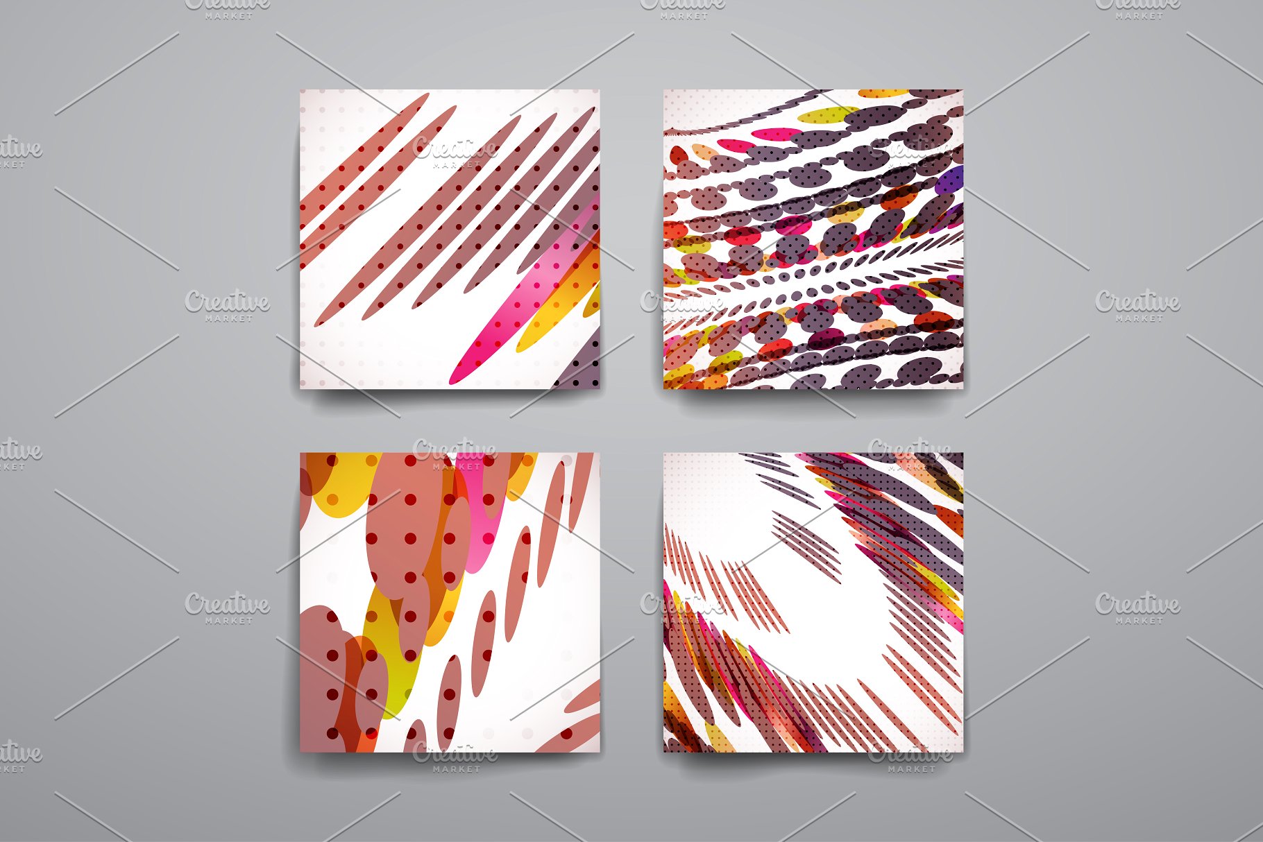 简约抽象样式标题&卡片模板 Beautiful Banners and Cards插图(4)