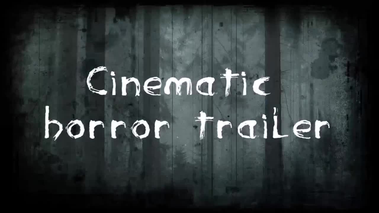 恐怖电影预告片素材库推荐PR模板