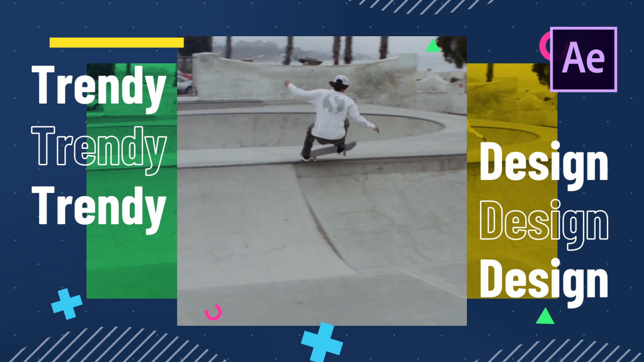 时尚的文本动画转场素材库精选AE模板