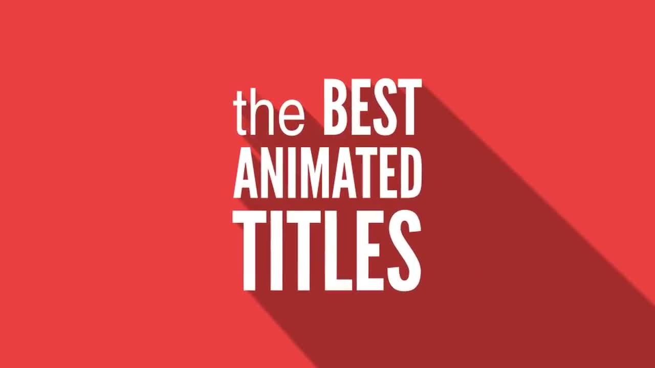 8种全彩长投影文字标题动画素材库精选AE模板