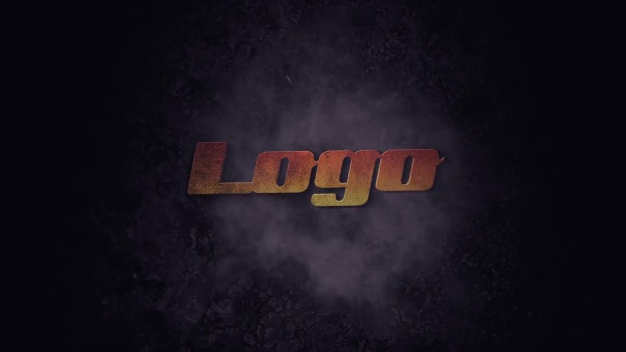 黑暗大气的电影Logo徽标Ae模板