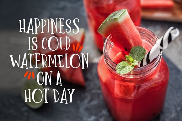 One in a Melon Font + Doodles!插图3