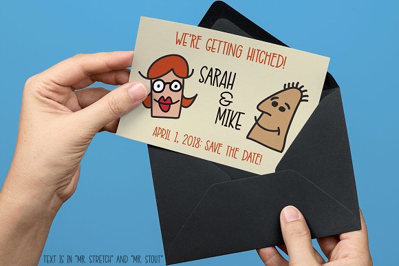 Kookyheads – a dingbat doodle font!插图4