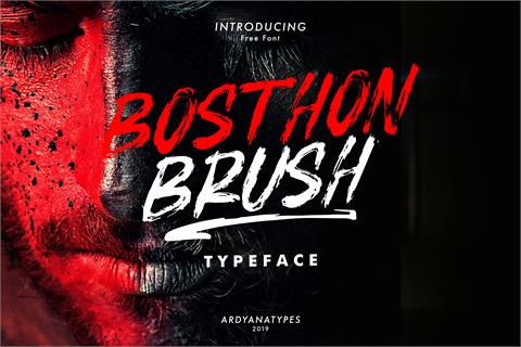 BOSTHON BRUSH font素材之家精选英文字体