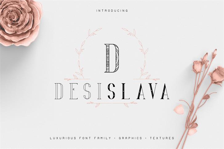 Desislava Ornament font插图