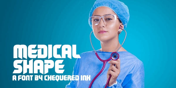 Medical Shape font插图