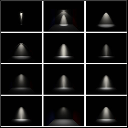 吊灯射灯台灯壁灯3D光域网IES素材