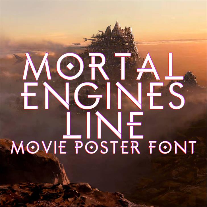 Mortal Engines Line font插图 Mortal Engines Line font插图