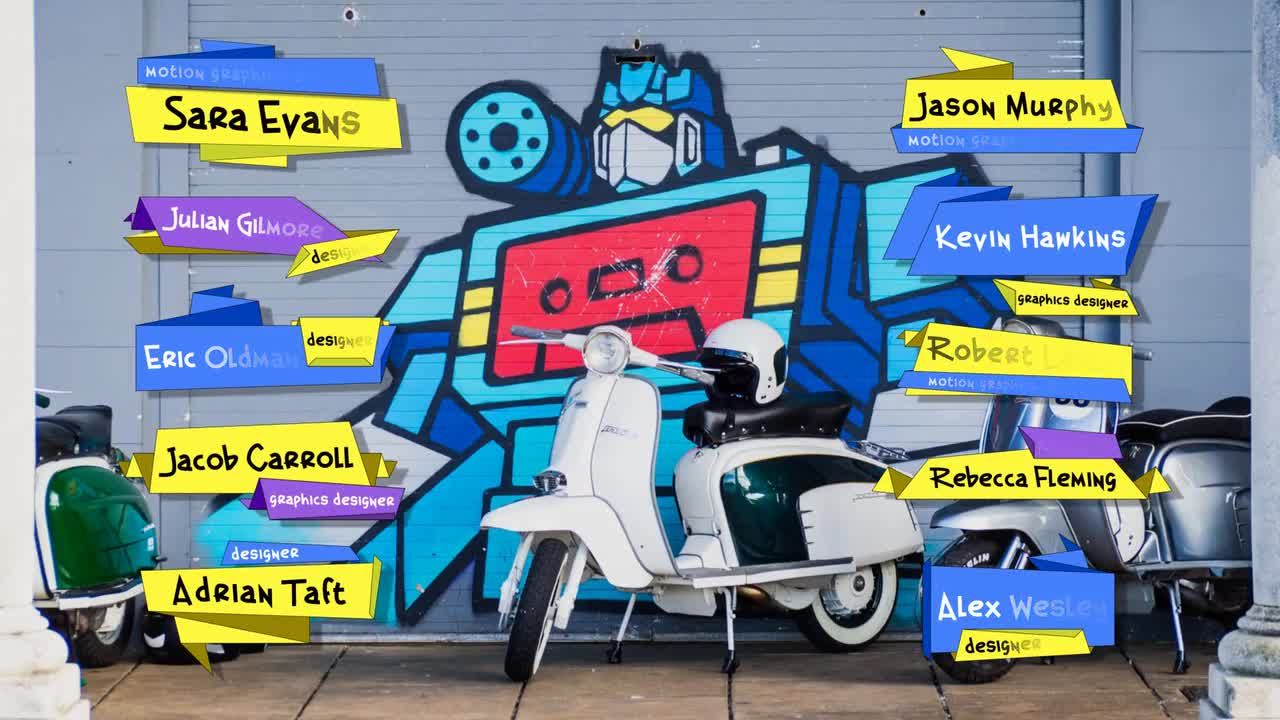 纸模型下三分之二标题素材库精选AE模板