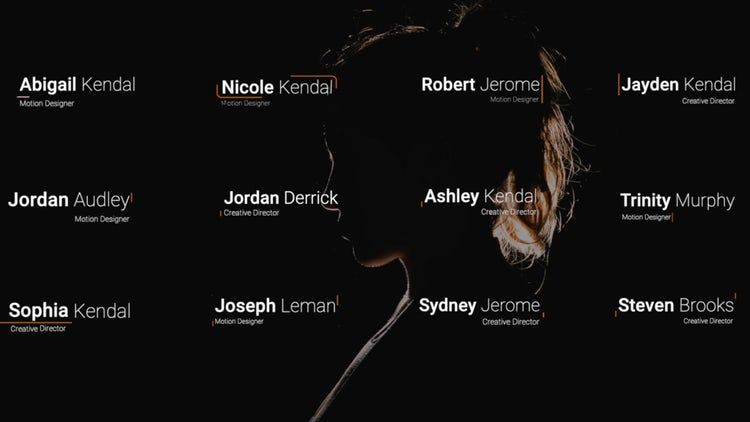 简单干净的下三分之一标题动画素材库网精选fcpx模板