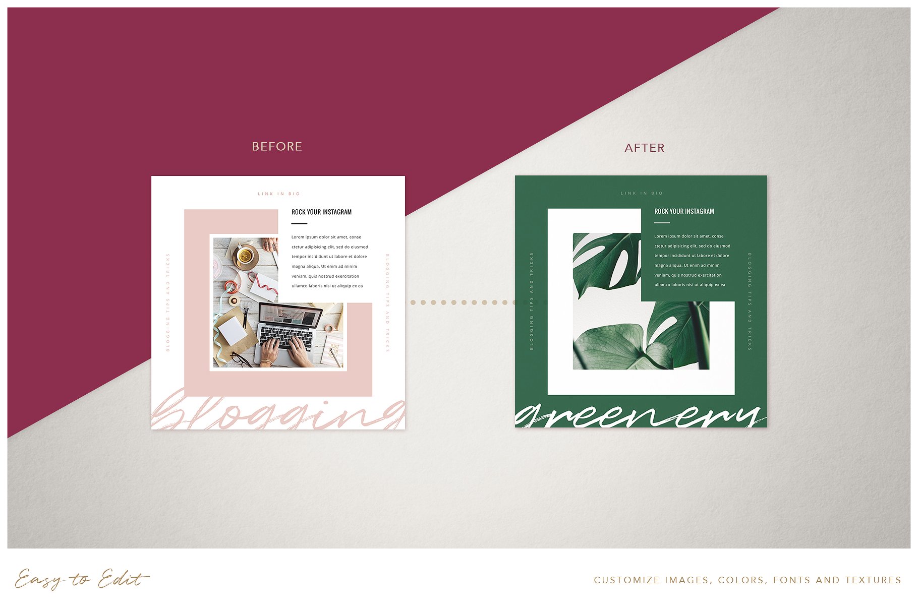 潮流时尚主题社交媒体贴图模板素材库精选素材 BROOKLYN | Social Media Pack插图(4)