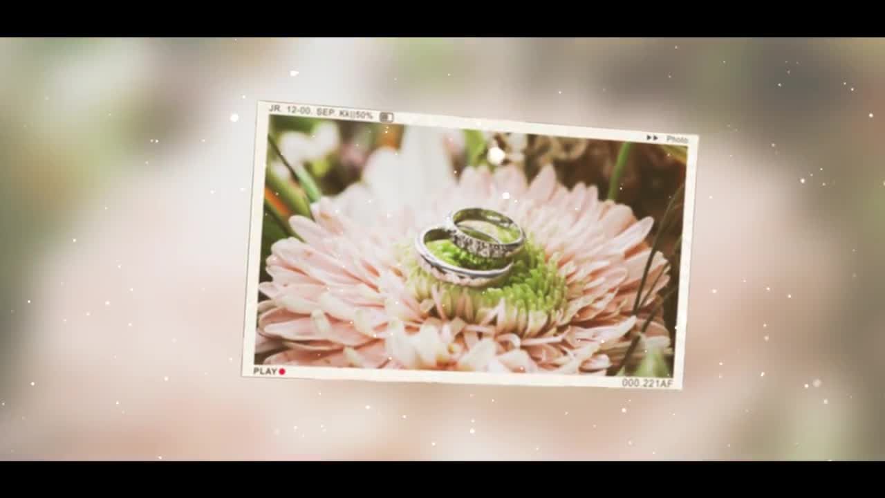 缓慢婚礼幻灯片展示素材库精选AE模板