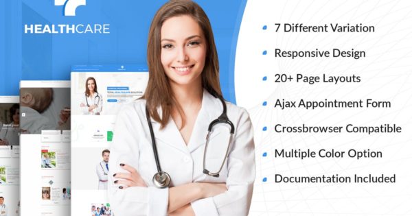 家庭医生/私人诊所/医院官网设计HTML模板素材库精选素材 Health Care – Doctor Hospital Medical template