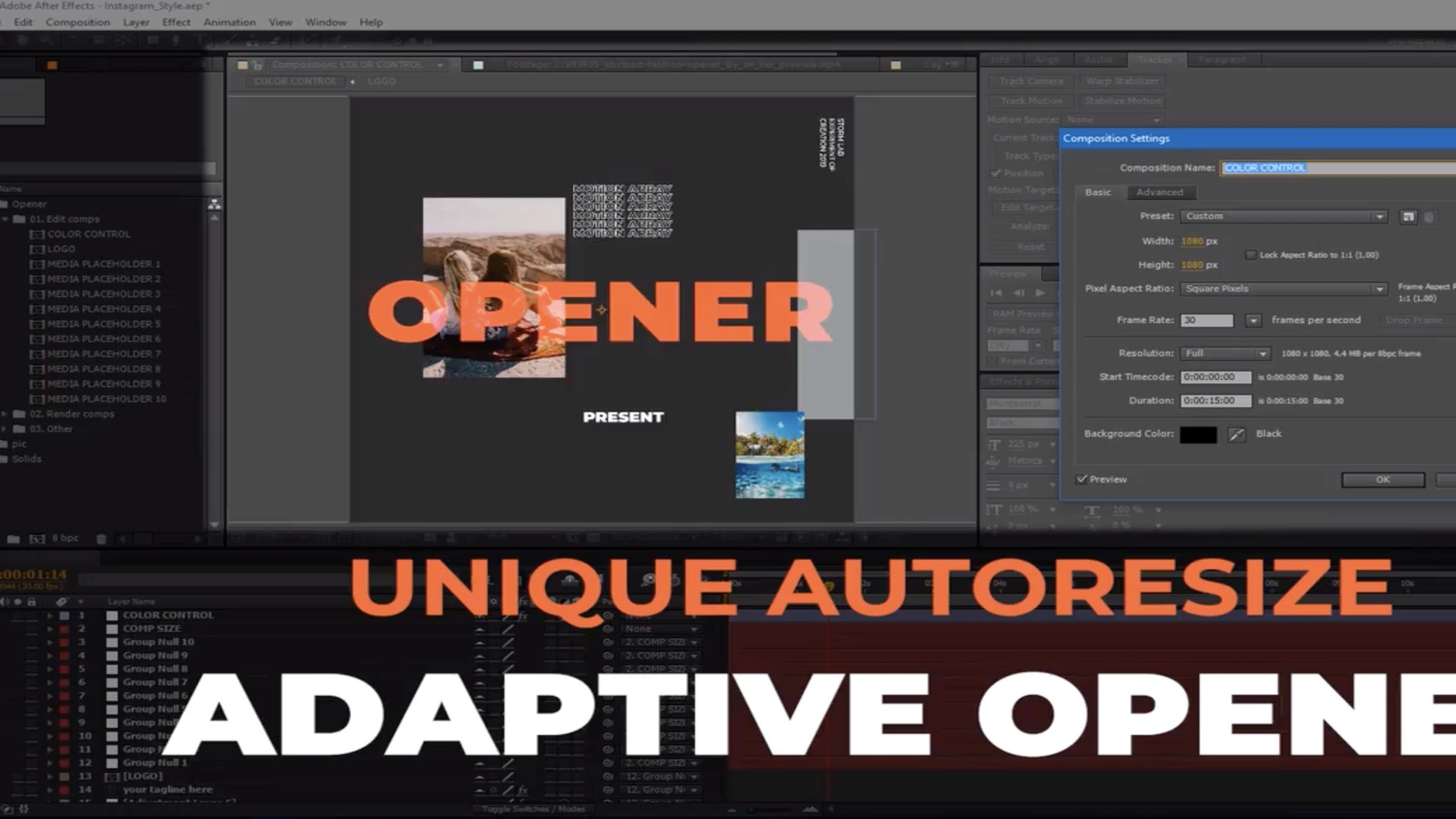 AE都市时尚过渡幻灯片模板