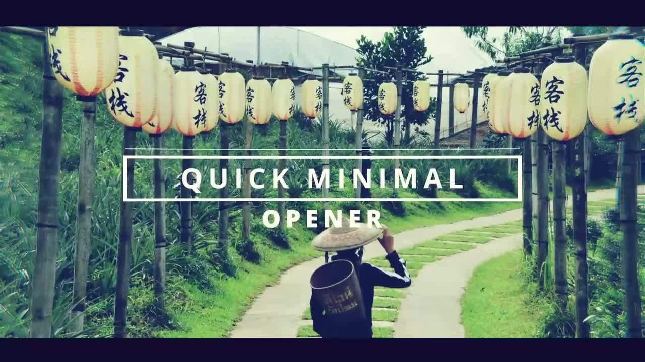 干净时尚迷你视频开场素材库精选AE模板