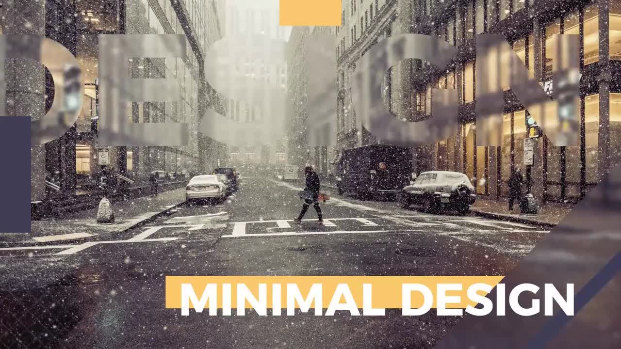 清洁幻灯片简单动画素材库精选AE模板