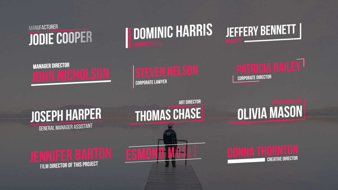 简洁且组织良好三分之二效果素材库精选AE模板