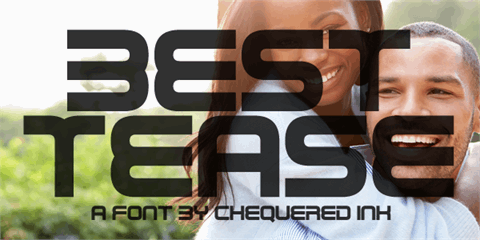 Best Tease font素材之家精选英文字体