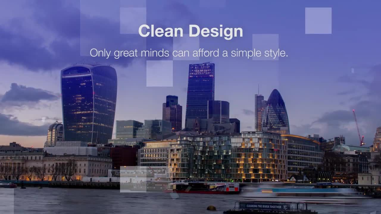 现代简约企业宣传动画素材库精选pr模板