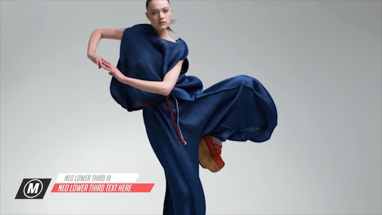 动态下三分之一文字标题字幕条动画素材库精选AE模板