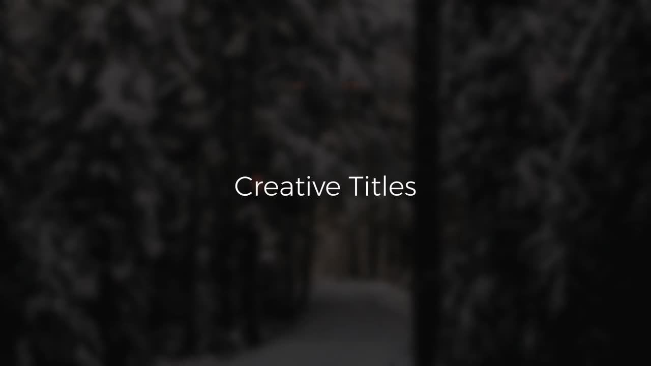 流畅清新简洁动画全屏标题素材库精选AE模板