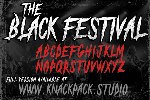 The Black Festival_DEMO font素材之家精选英文字体