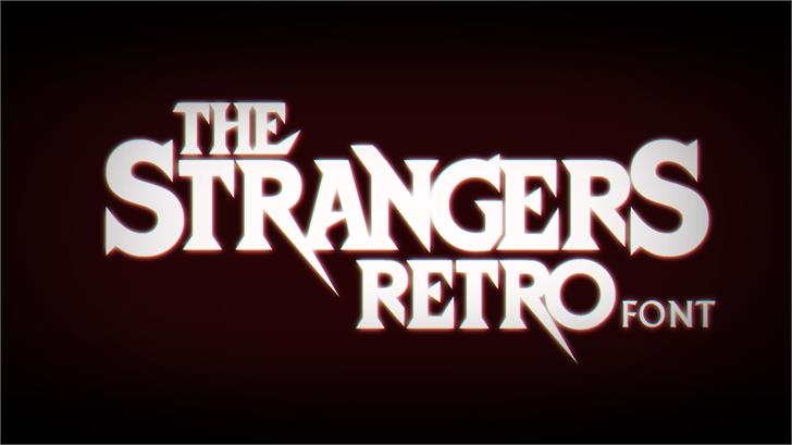 StrangersRetro font插图