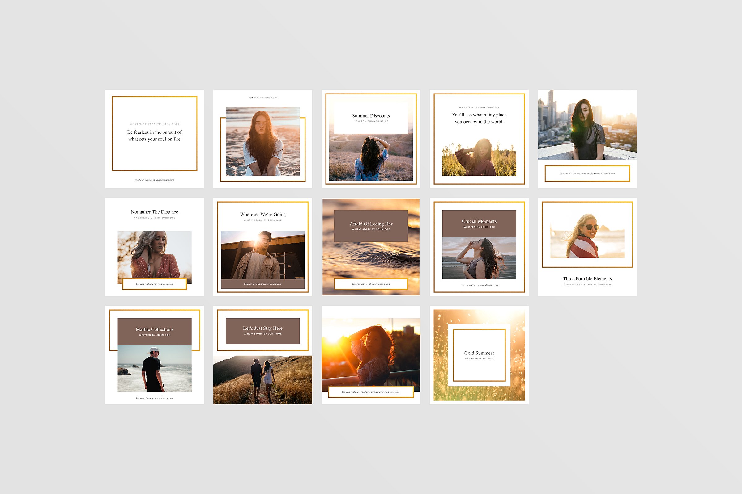 旅行主题社交媒体贴图模板素材库精选 Brazil Social Media Pack插图(8)