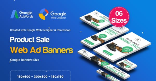 电商单品促销谷歌广告Banner设计模板 C16 – Product Sale Banners HTML5 Ad