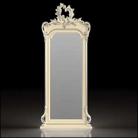 欧式立式穿衣镜镜子素材之家精选3D模型