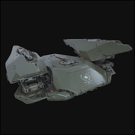 军事概念HR Drone无人机素材之家精选3D模型