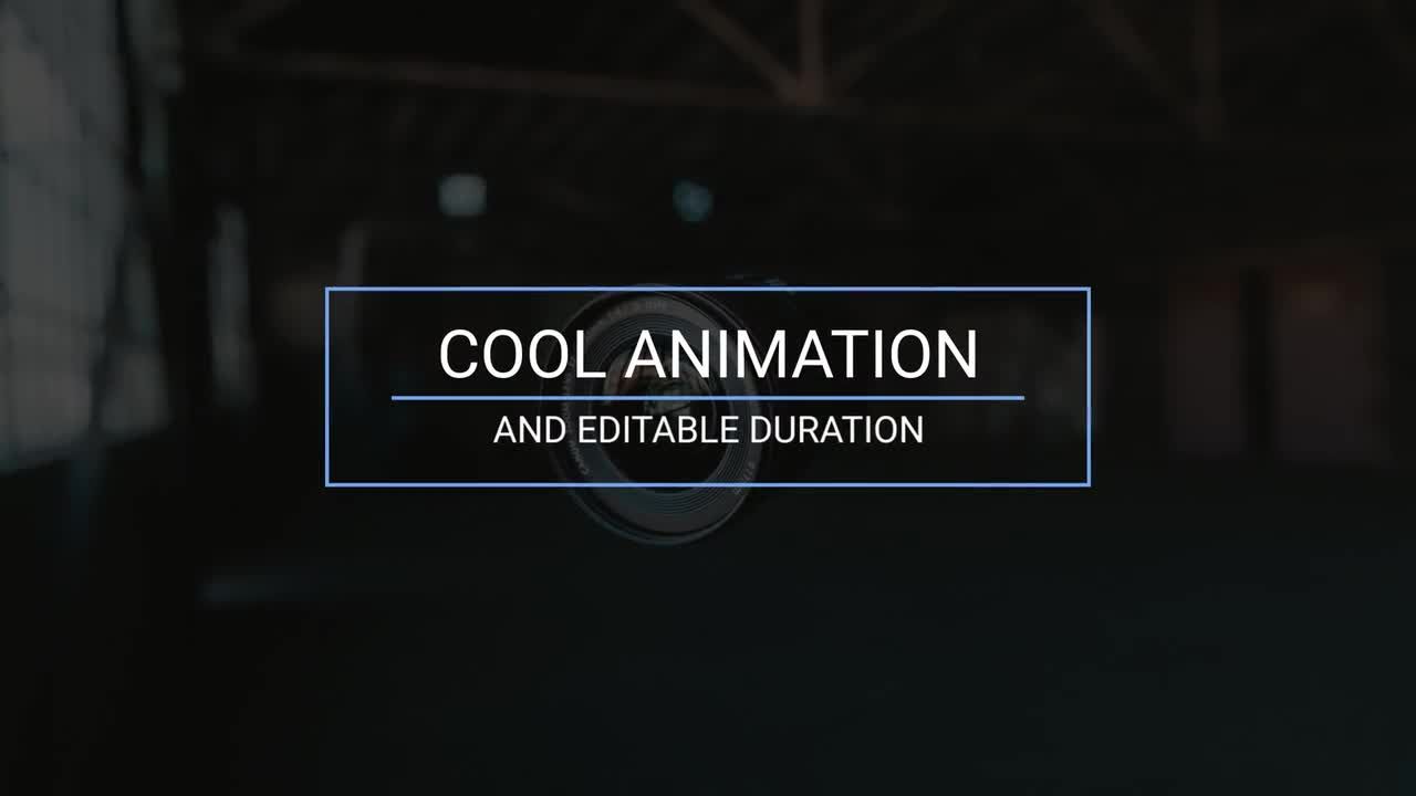 10个简洁现代优雅的标题动画素材库精选AE模板