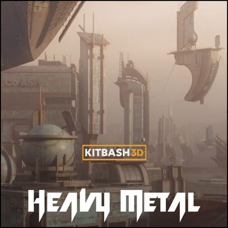 科幻重金属文明城市金属建筑素材之家精选3D模型