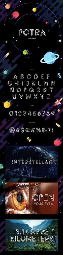 Potra Light font插图