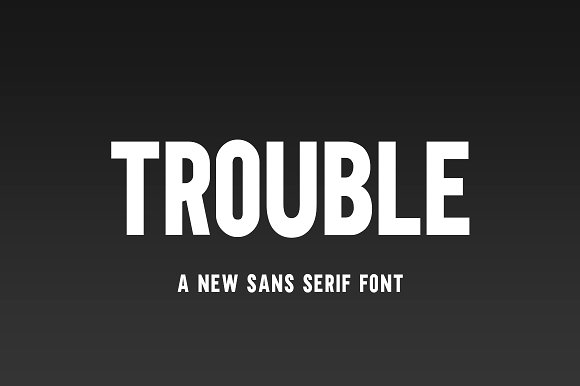 Trouble Font素材之家精选英文字体