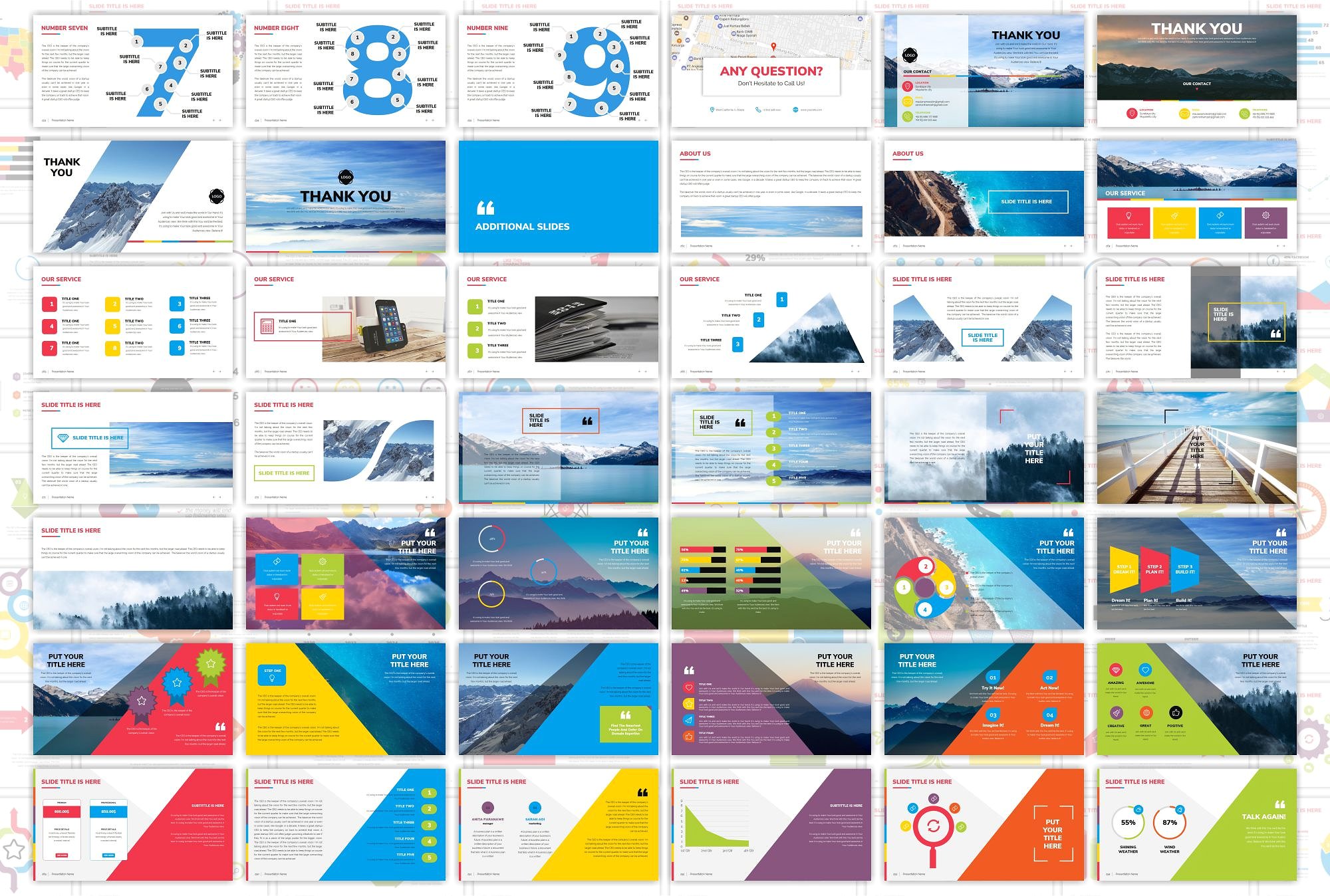 商业化多用途的幻灯片模板下载 SIRING Multipurpose Powerpoint [pptx]插图(7)