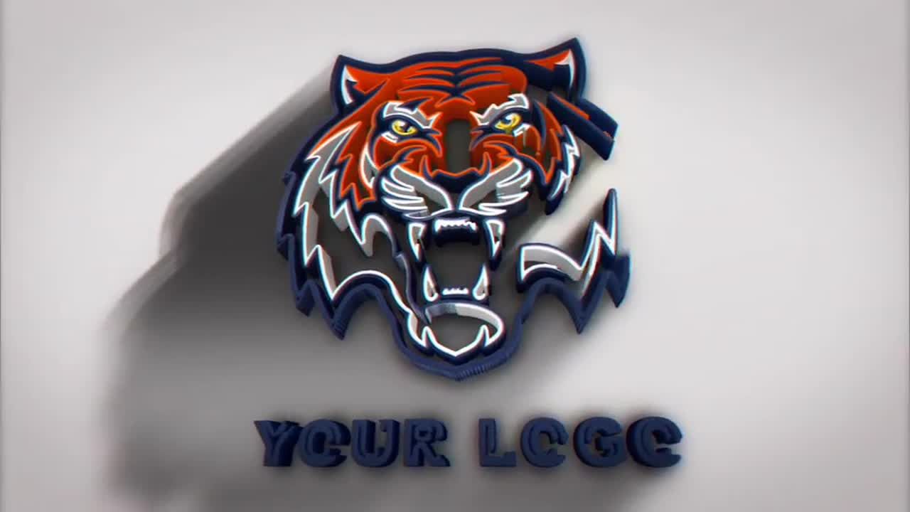 具有干净且富有创意的简单徽标简介素材库精选AE模板