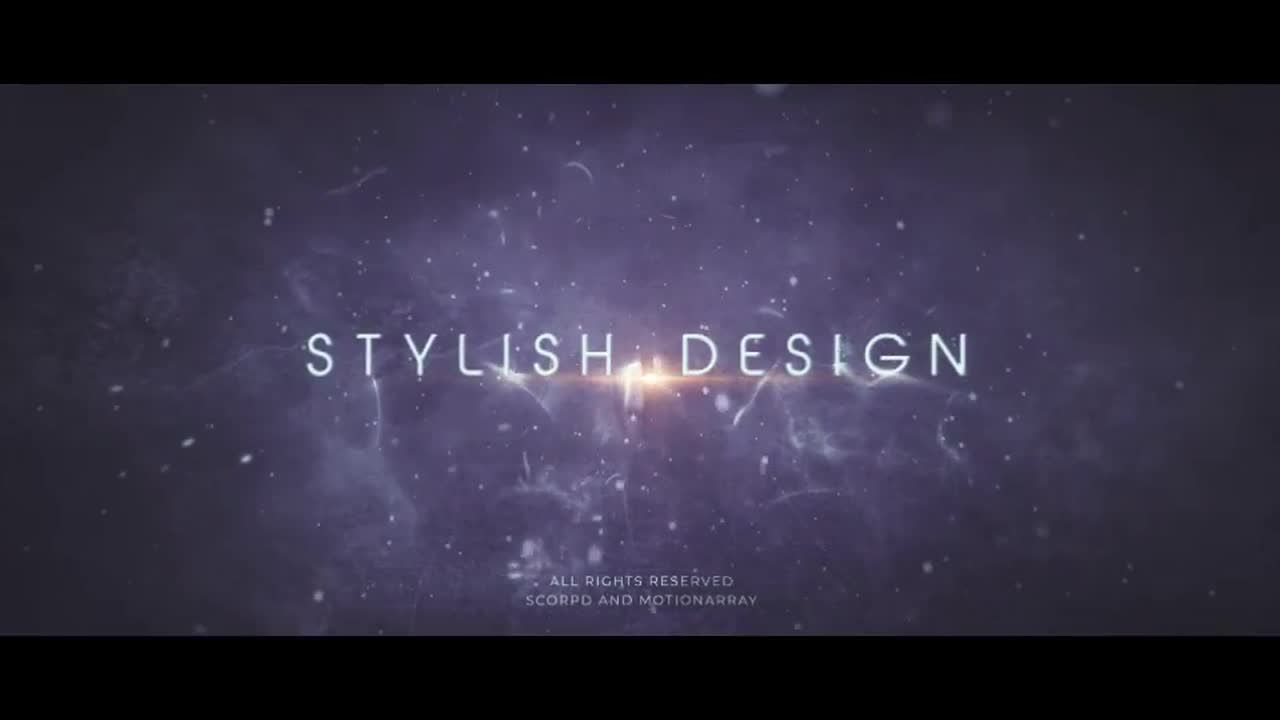 具有耀斑和动画反物质的媒体预告片素材库精选AE模板